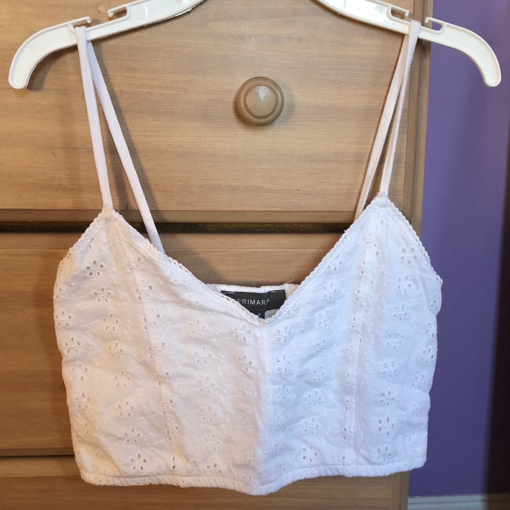 Eyelet tank top